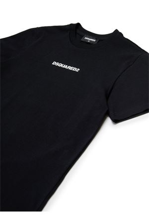 tshirt in cotone nero DSQUARED KIDS | DQ2823D004GDQ900